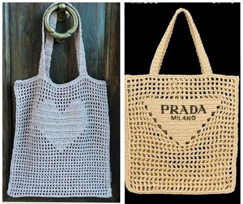 prada top crochet|Prada tote bag pattern.